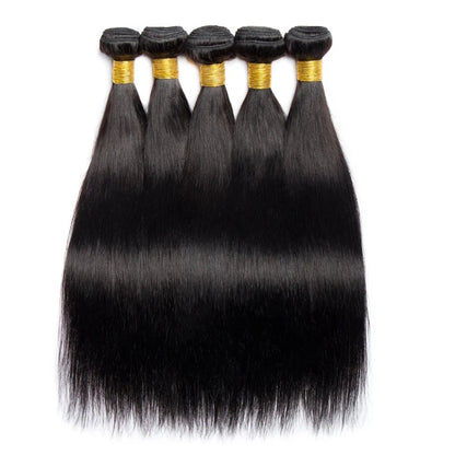 Brazilian Bundles Raw 100%Human Hair Bone Straight Hair Extensions 16-32 Inch Bundles Double Weft Hair Weave