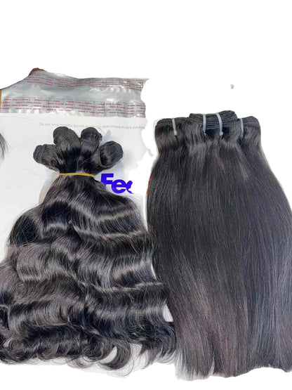 100% Raw Vietnamese Bone Straight Human Bundle Cuticle Aligned Hair Extensions