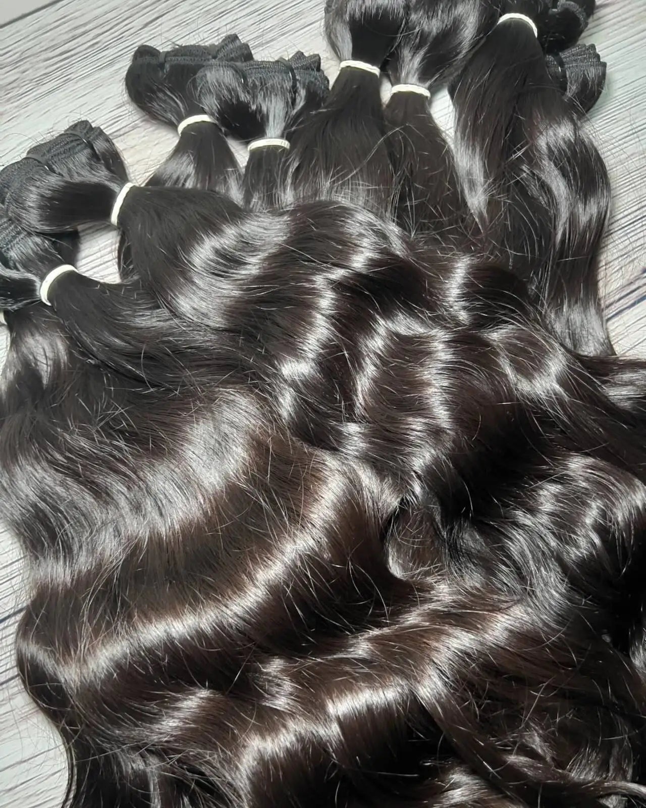 100% Raw Vietnamese Bone Straight Human Bundle Cuticle Aligned Hair Extensions