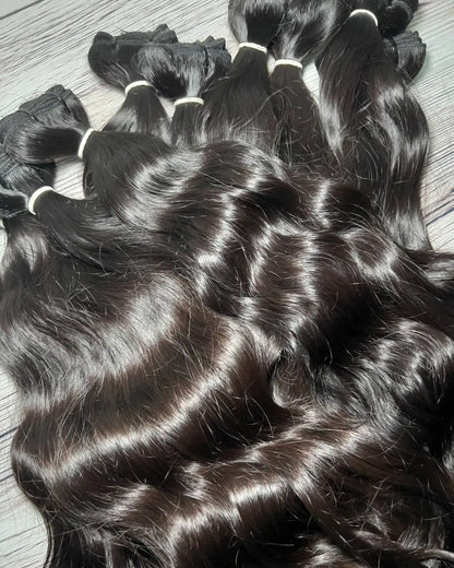 100% Raw Vietnamese Bone Straight Human Bundle Cuticle Aligned Hair Extensions