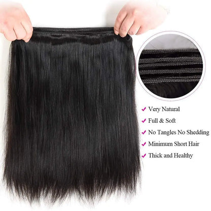 1 Bundle Brazilian Unprocessed Virgin Straight Hair Extension