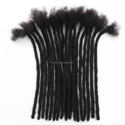0.6cm Thickness 20strands/pack Human Hair Dreadlocks Hair Extensions Men/Women