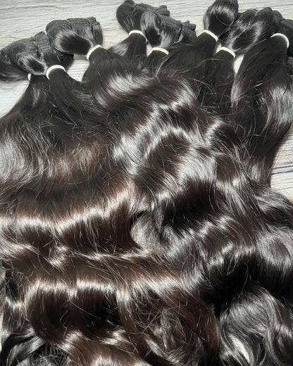 100% Raw Vietnamese Bone Straight Human Bundle Cuticle Aligned Hair Extensions