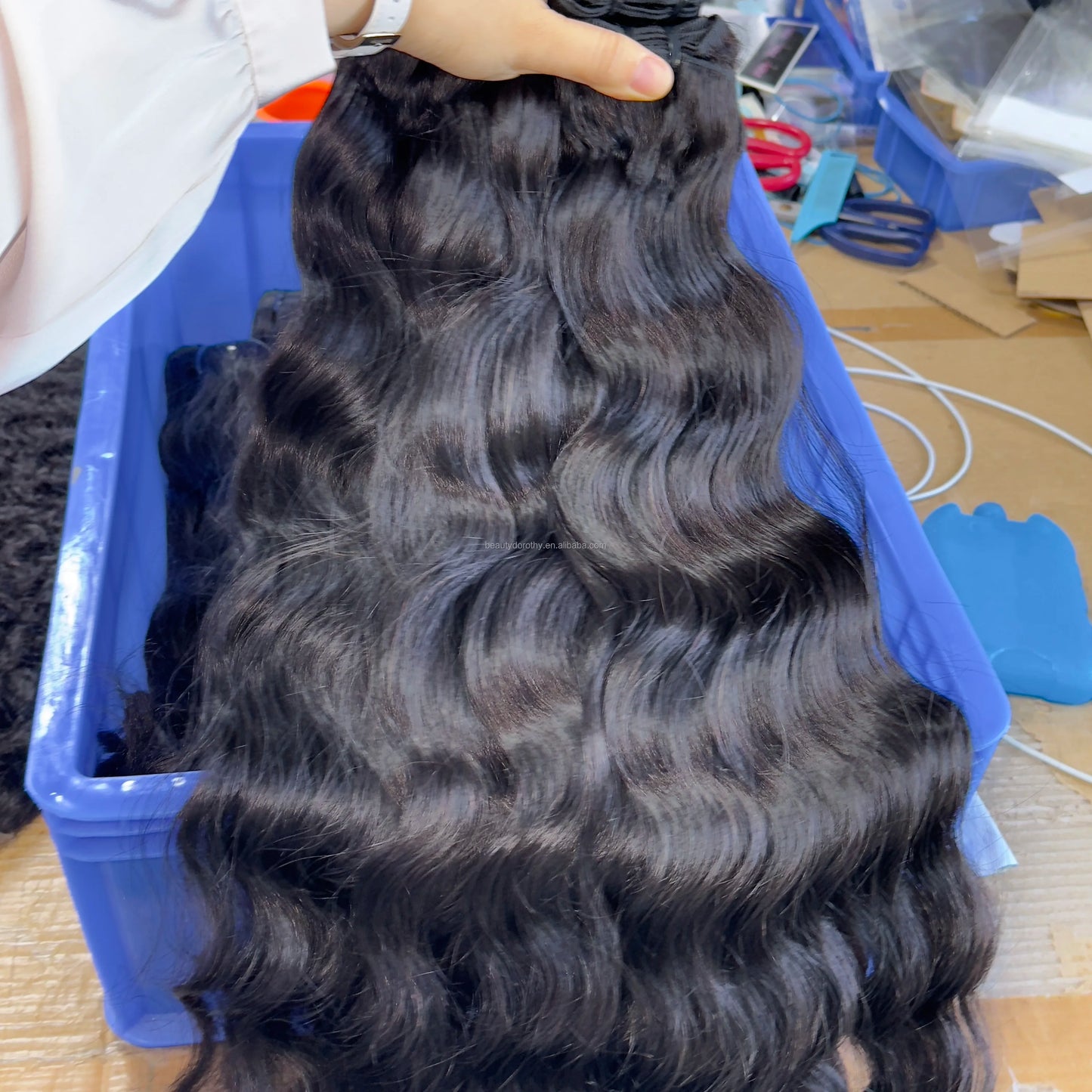 100% Raw Vietnamese Bone Straight Human Bundle Cuticle Aligned Hair Extensions