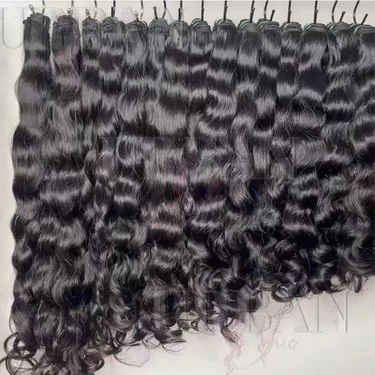 100% Burmese Curly Raw Hair Bundles13*6 HD LACE Human Hair Extensions